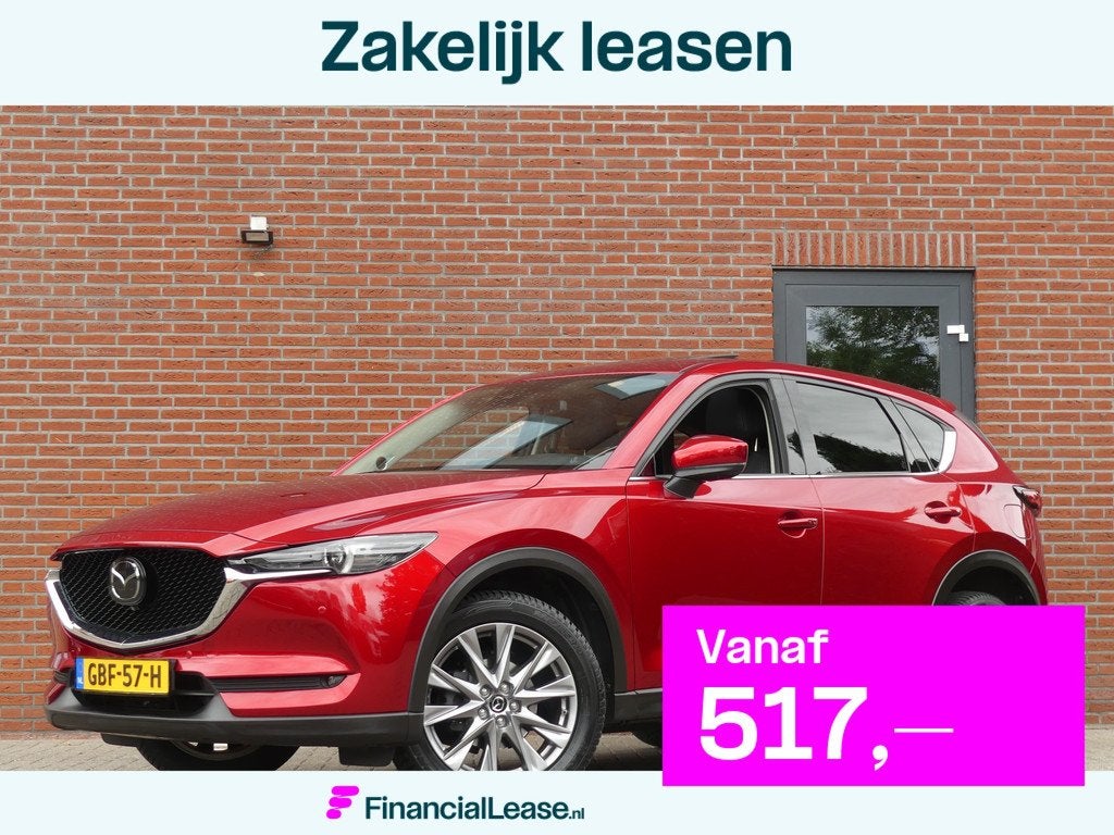 Mazda CX-5 2.5 SkyActiv-G 194 Luxury / Schuifdak / Trekhaak, 4 cilinders, 2000 kg, Leder, Bedrijf