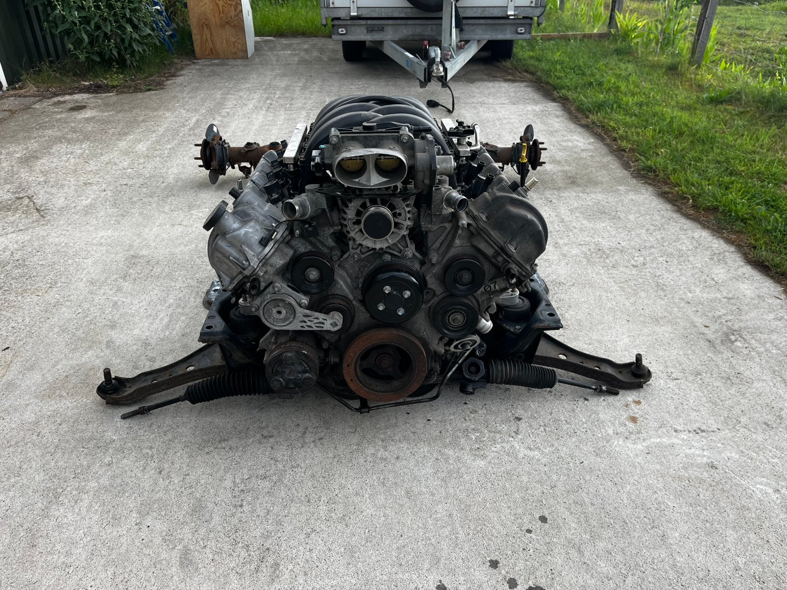 Ford Mustang GT V8 motor, versnellingsbak en achteras 2007, Auto-onderdelen, Ophalen, Ford