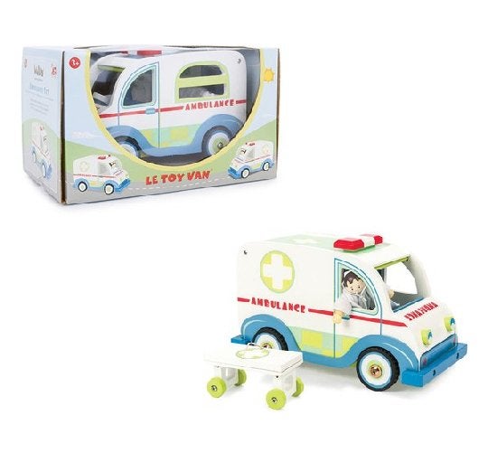 Le Toy Van Speelset Auto's Ambulance set - Hout, Ophalen of Verzenden, Nieuw, Overige typen