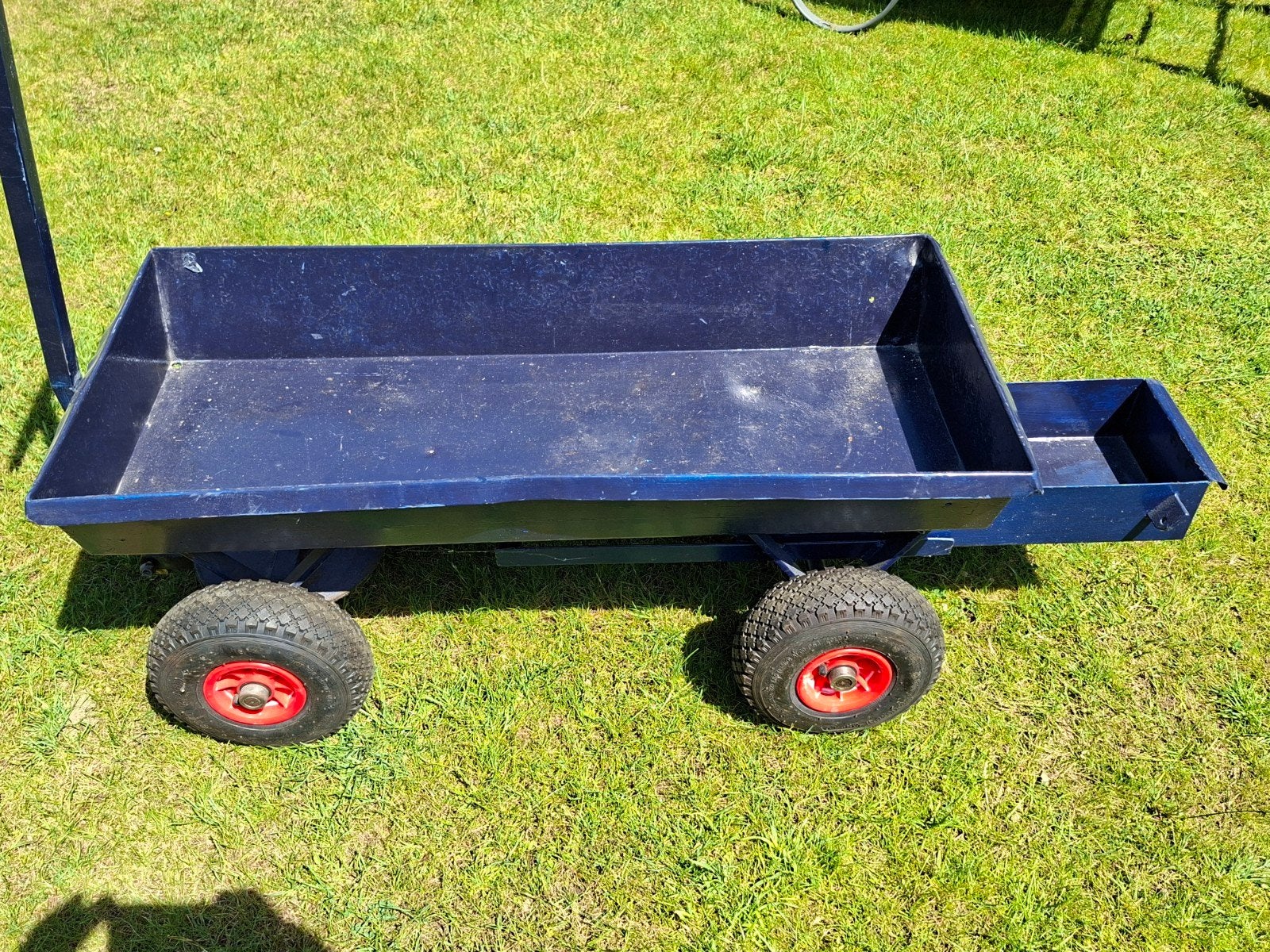Stevige blauwe bolderkar voor tuin en transport, Tuin en Terras, Ophalen of Verzenden