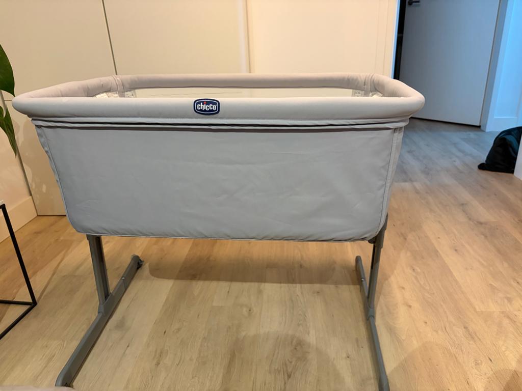 Cosleeper chicco next2me inclusief klamboehoes en opbergtas, Ophalen of Verzenden, Gebruikt, Wieg