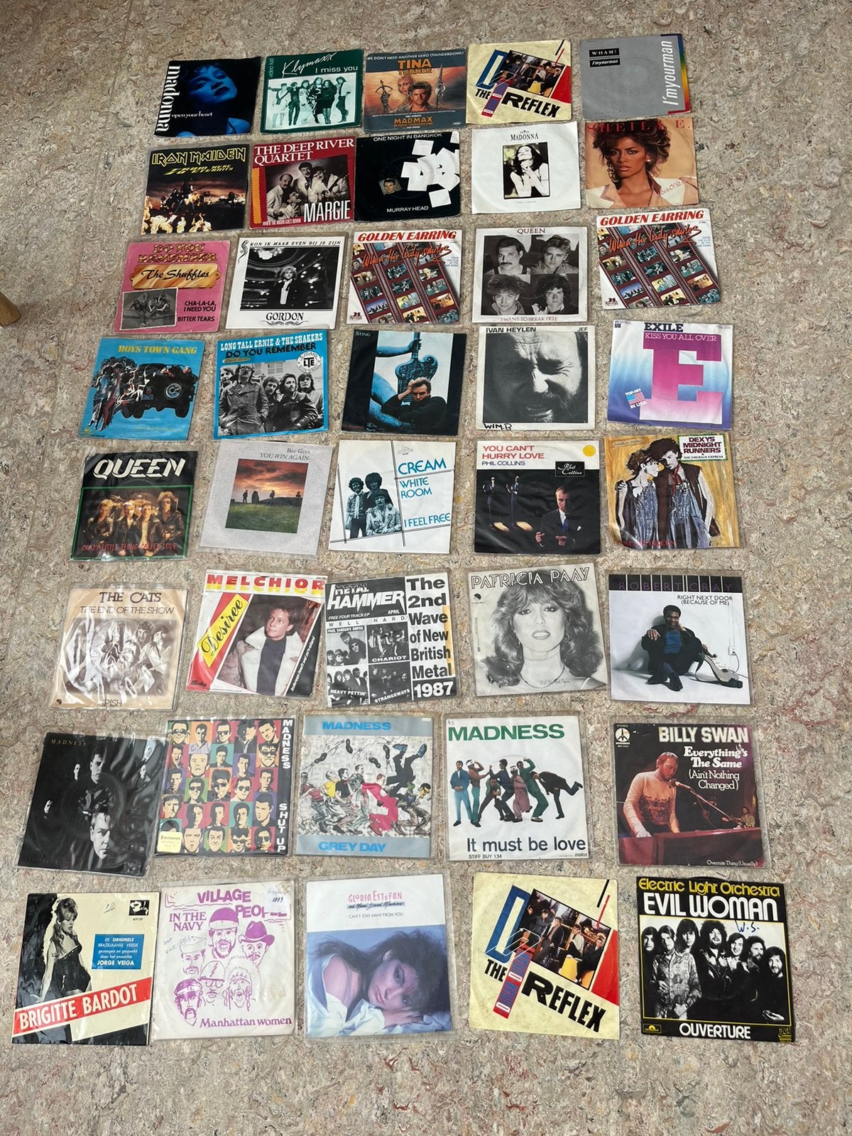 Hele mooie set vinyl singles pop rock, Ophalen of Verzenden, Zo goed als nieuw, Pop
