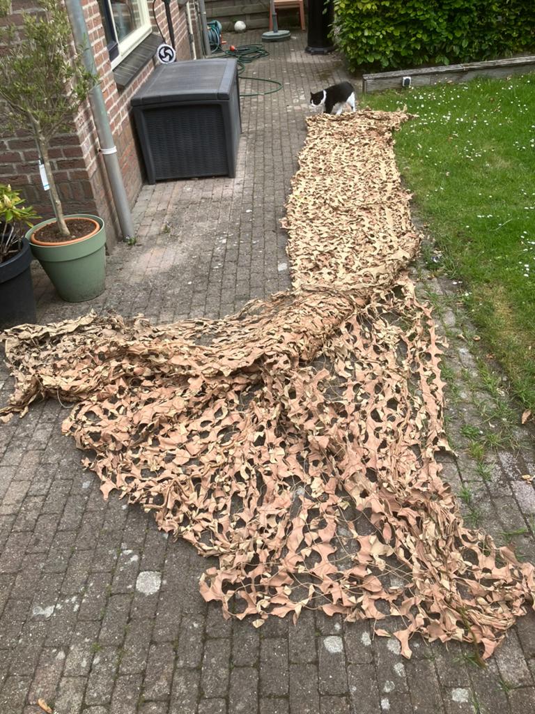 Camouflagenet ongeveer 6x4 m, Ophalen, Landmacht