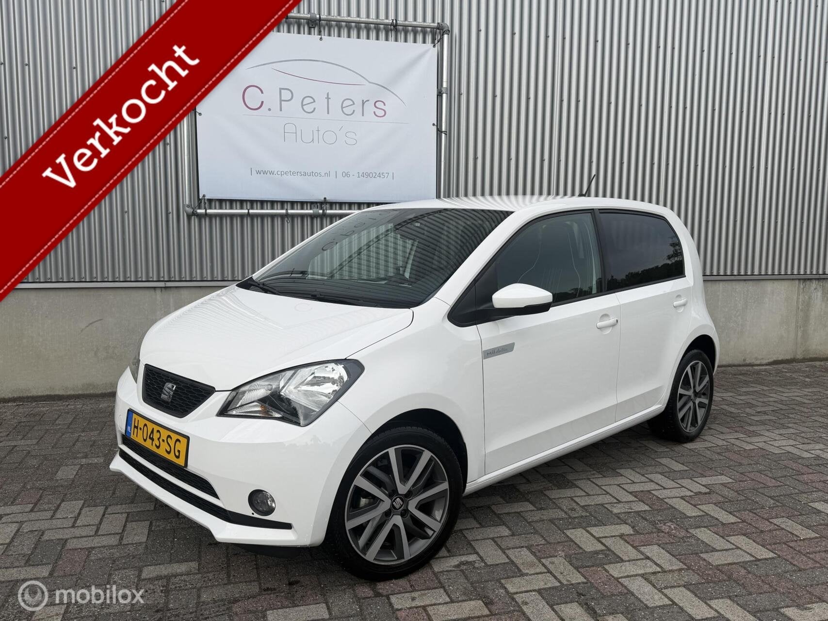 Seat Mii Electric Plus VERKOCHT 2020 83PK 37kWh EV | Climatr, Auto's, Stof, Gebruikt, Mii, Wit