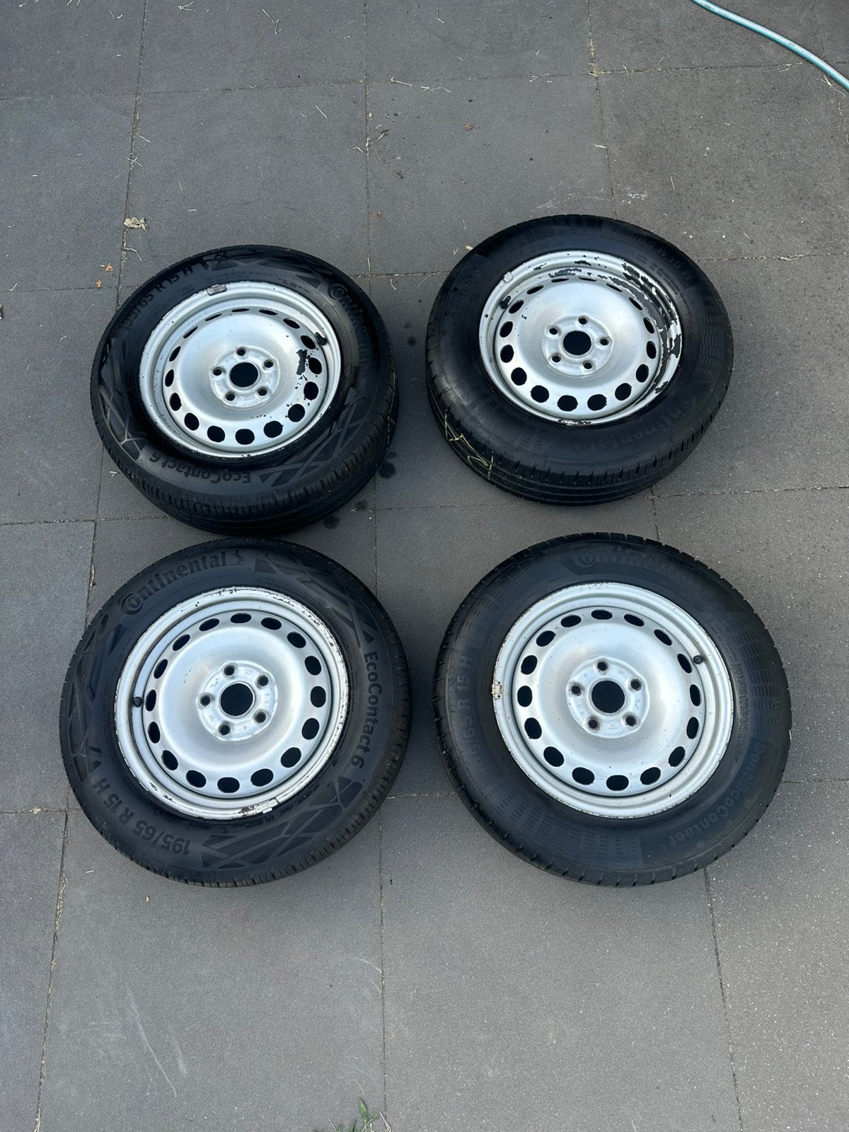 4x Continental wielen 15 inch VW Caddy, Auto-onderdelen, Banden en Velgen, Ophalen, Gebruikt, 15 inch, Banden en Velgen