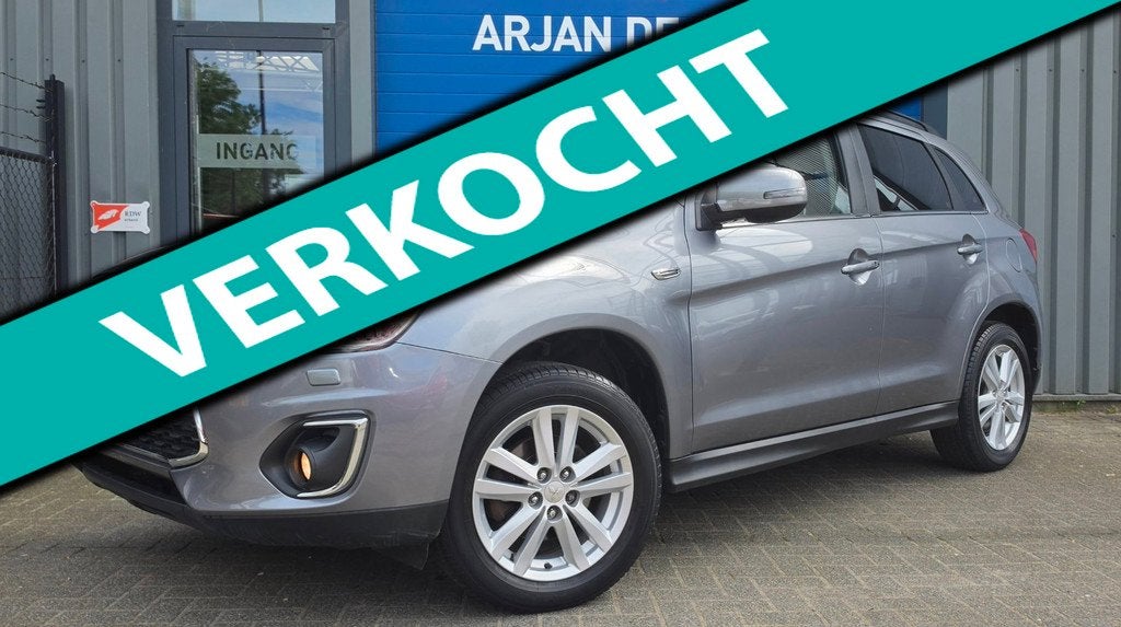 Mitsubishi ASX 1.6 117PK Navi Panorama Keyless Camera Leder, Auto's, Mitsubishi, Voorwielaandrijving, Gebruikt, Zwart, 4 cilinders