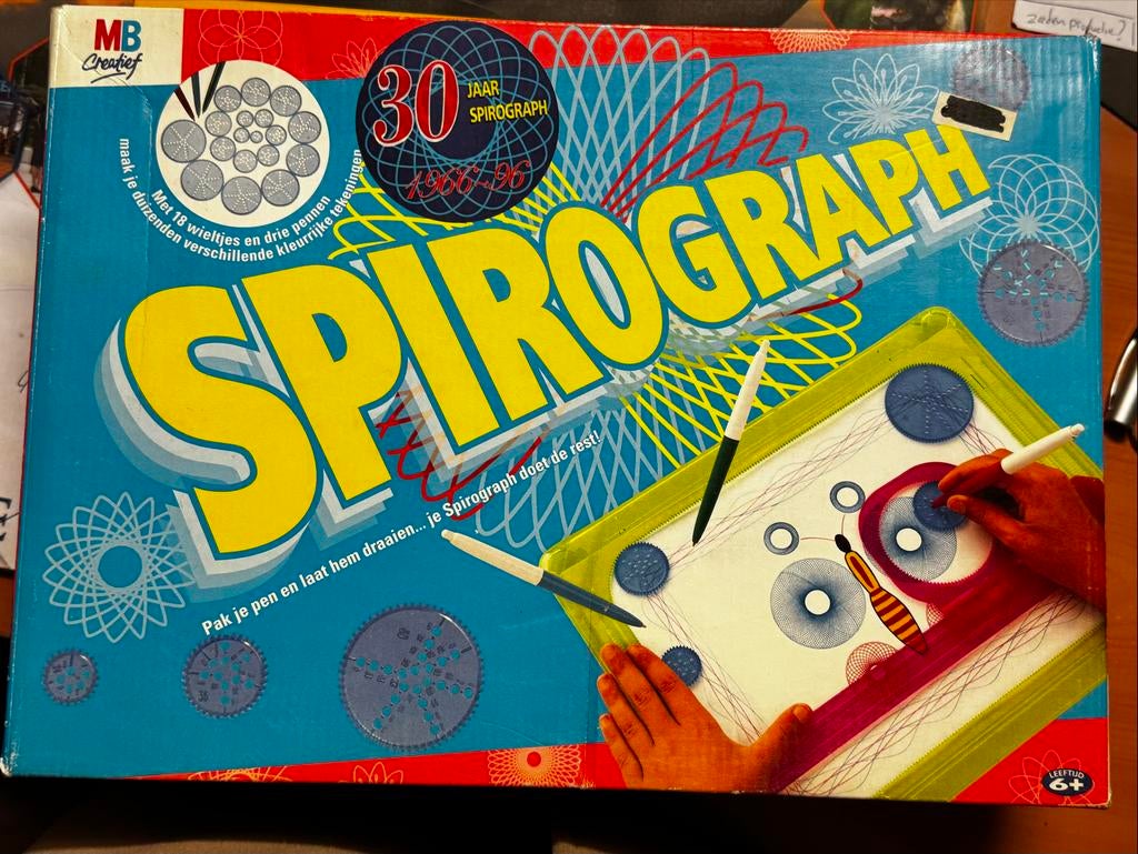 Spirograph Vintage - Édition Spéciale 30 Ans (MB Créatif), Ophalen of Verzenden, Gebruikt, Overige typen