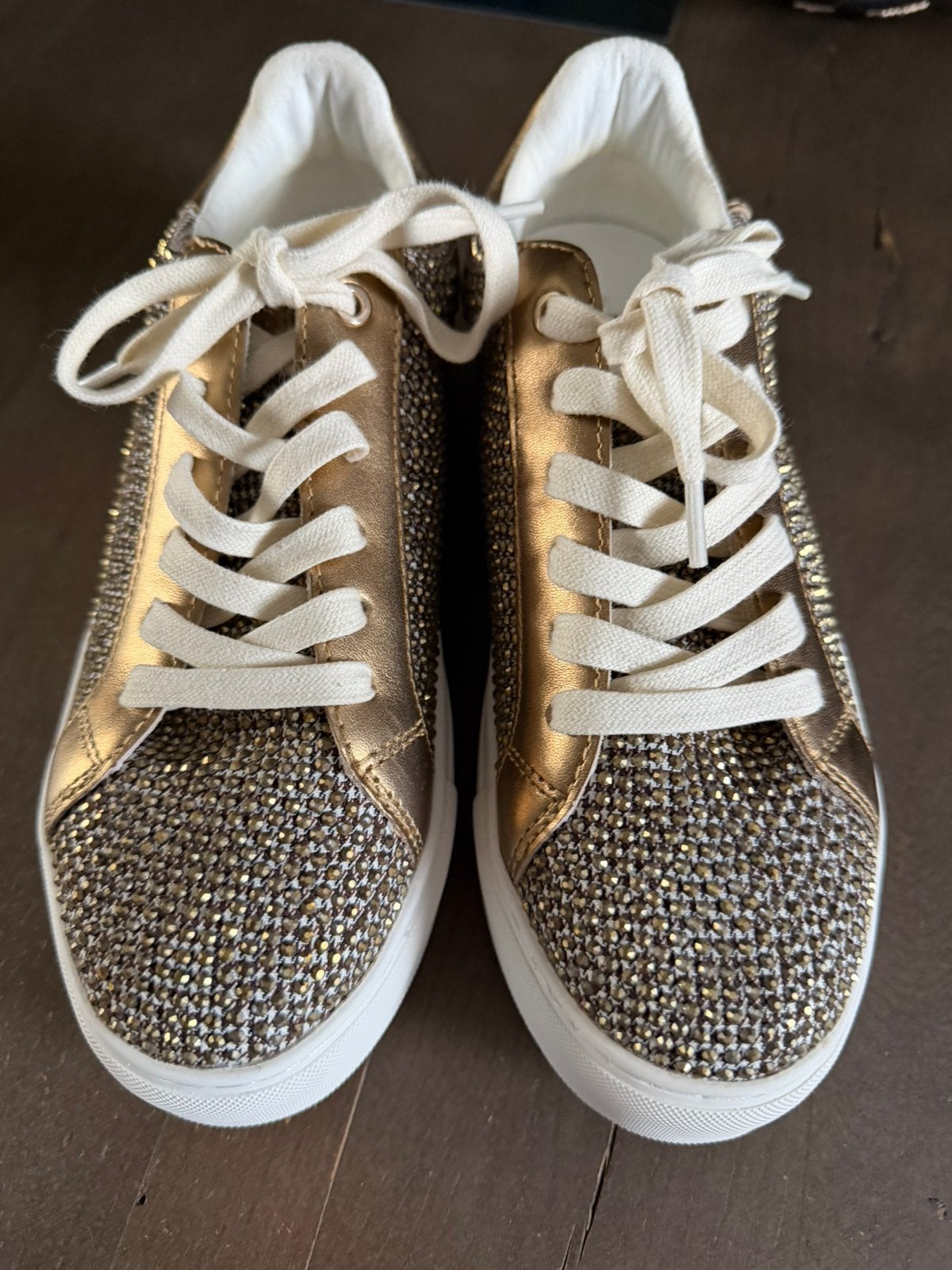 Kurt geiger schoenen maat 37 goud kleur echt leer, Kleding | Dames, Ophalen of Verzenden, Nieuw, Overige kleuren, Sneakers of Gympen