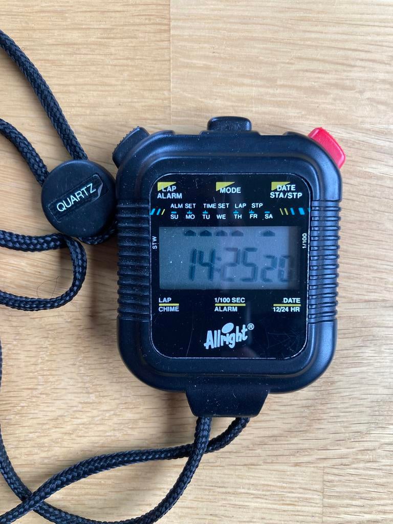 Stopwatch, digitaal, Ophalen of Verzenden, Zo goed als nieuw, Zwart, Android
