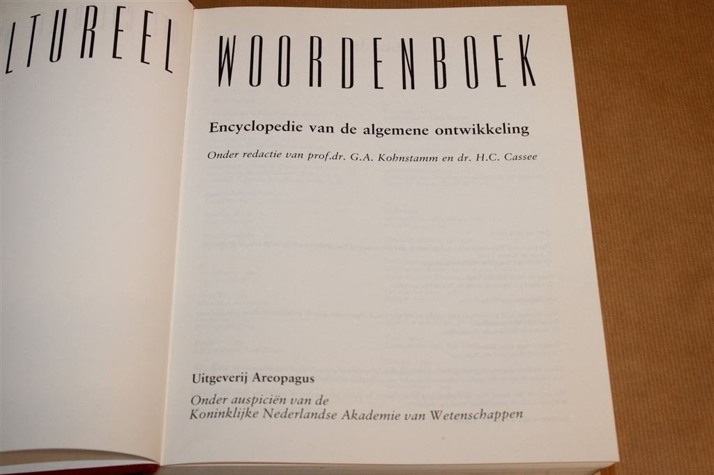 Het Cultureel Woordenboek — Encyclopedie, Dik Boek, Ophalen of Verzenden, Gelezen, Overige gebieden