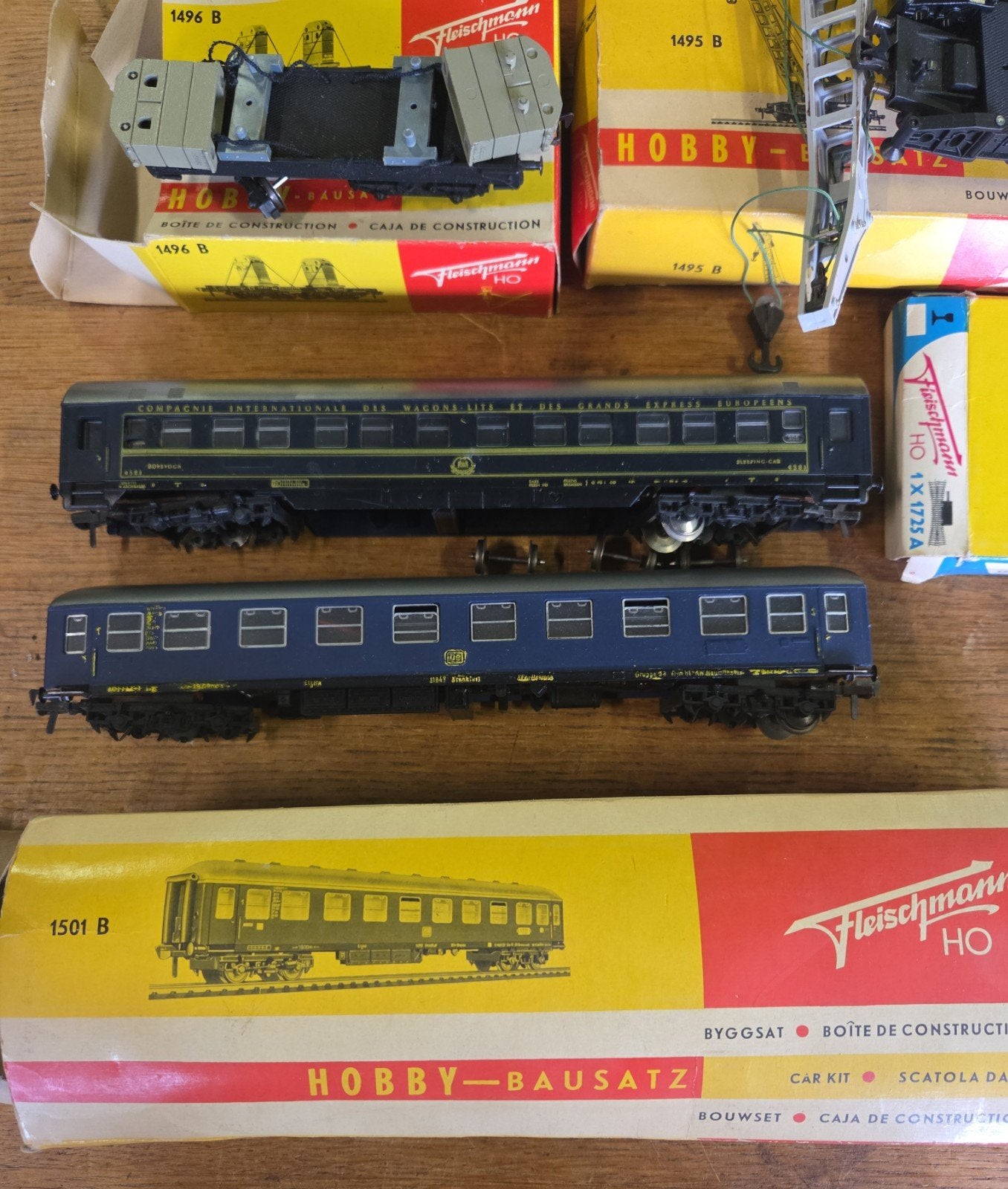 vintage fleischmann model rails set, Ophalen, Gebruikt, Gelijkstroom, Fleischmann