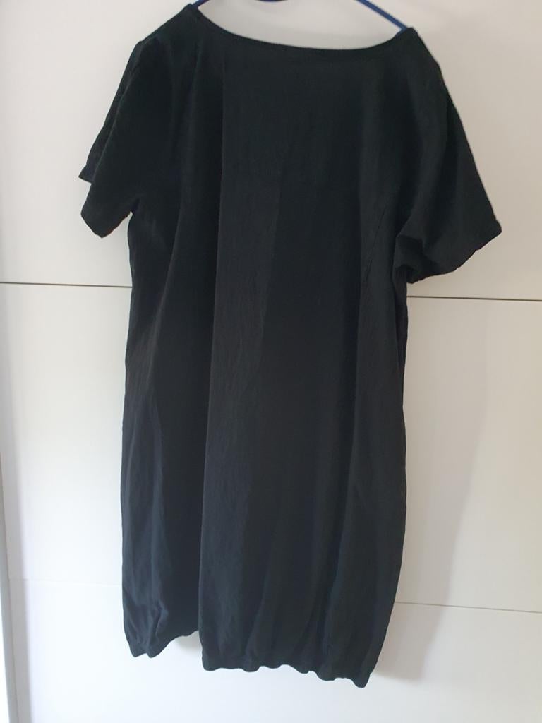 Jurk   merk Zizzi, Ophalen, Zwart, Maat 46/48 (XL) of groter, Zo goed als nieuw