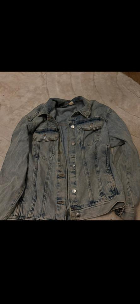 Spijkerjas XS - Lichtblauw denim jack, Ophalen of Verzenden, Gedragen, Maat 34 (XS) of kleiner, Blauw