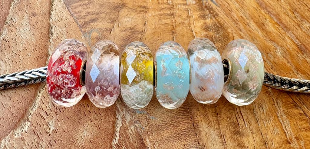 Ogerbeads Facet Setje van 6 NIEUW, Sieraden, Tassen en Uiterlijk, Bedels, Nieuw, Overige merken, Glas of Kristal, 4 bedels of meer