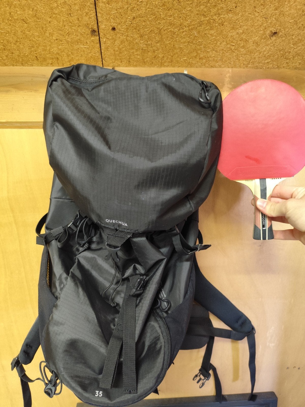 quechua decathlon reis en backpack tas, Overige merken, 40 cm of meer, Ophalen of Verzenden, Zo goed als nieuw