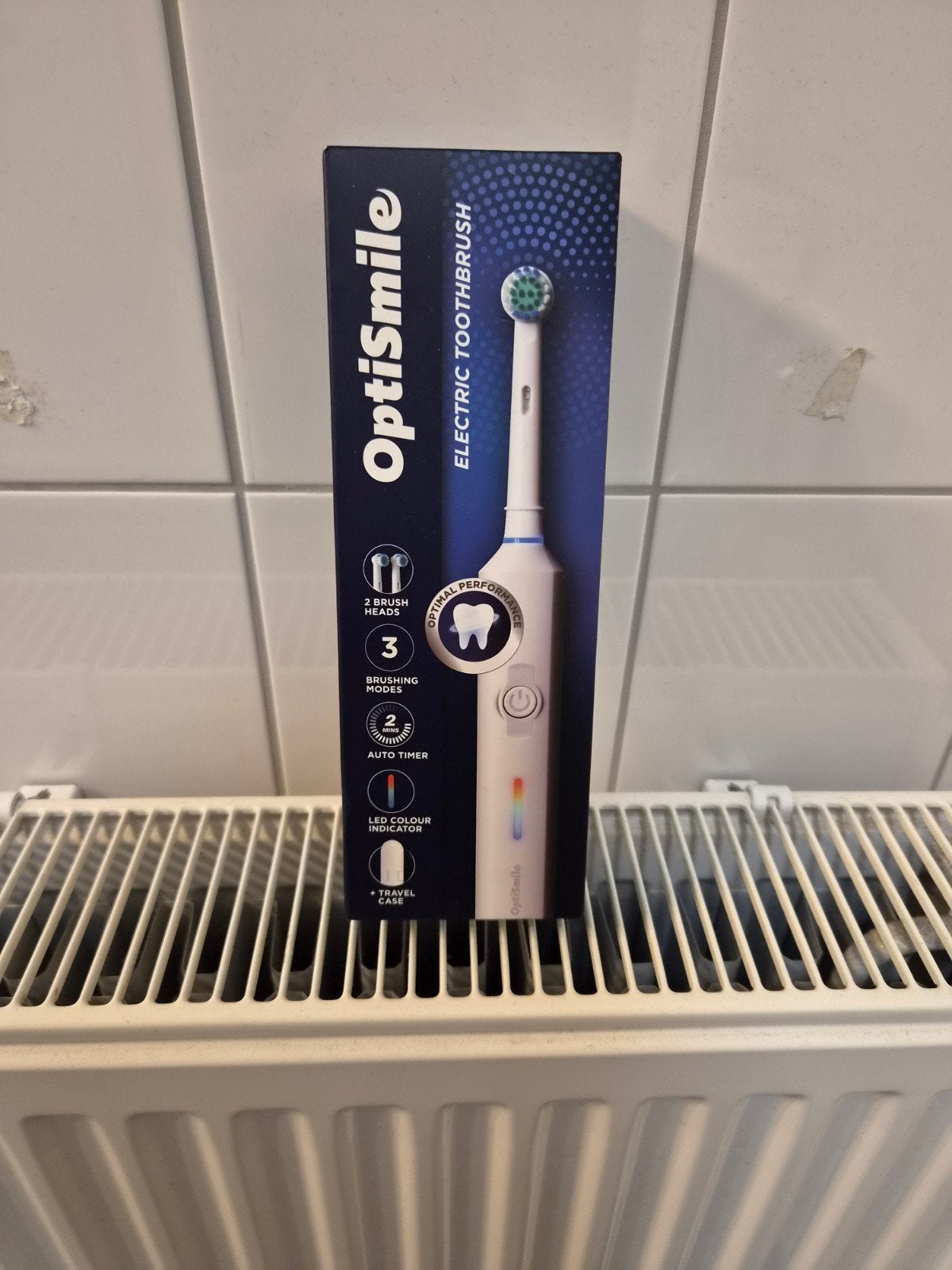 OptiSmile Elektrische Tandenborstel + 2x Oral-B Tandpasta, Ophalen