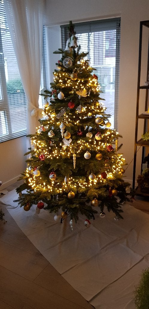 Mooie (Kunst) Kerstboom met de ledverlichting apart in doos, Diversen, Ophalen, Zo goed als nieuw