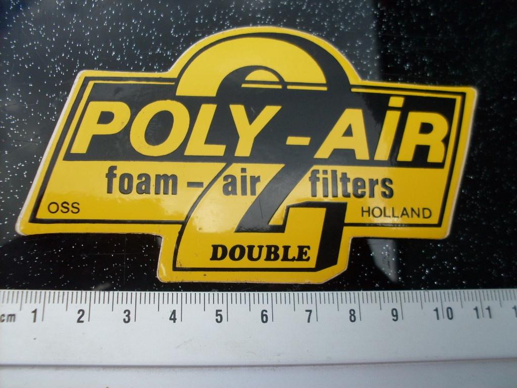 sticker poly-air foam air filters holland double oss logo, Verzenden, Zo goed als nieuw, Merk