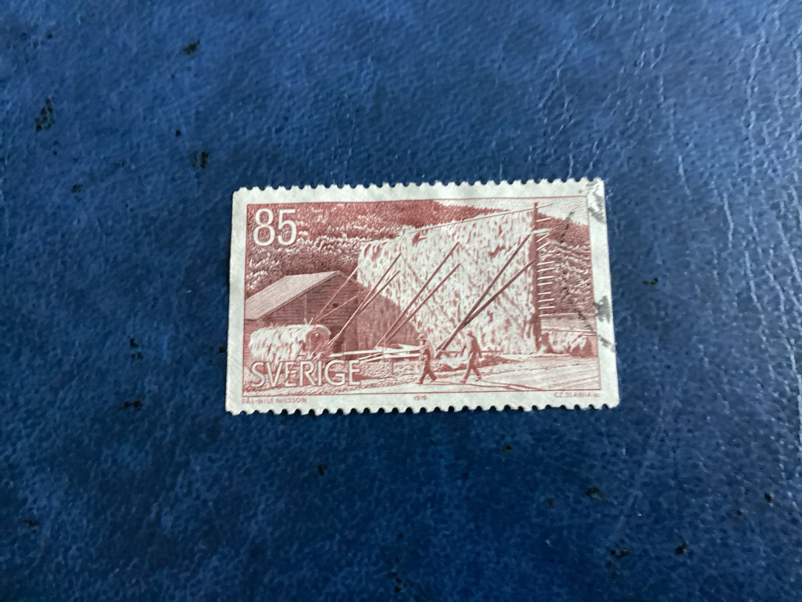 Zweden 1976-Mi.947-  85 öre - Oogsttafereel, Ophalen of Verzenden, Zweden, Gestempeld