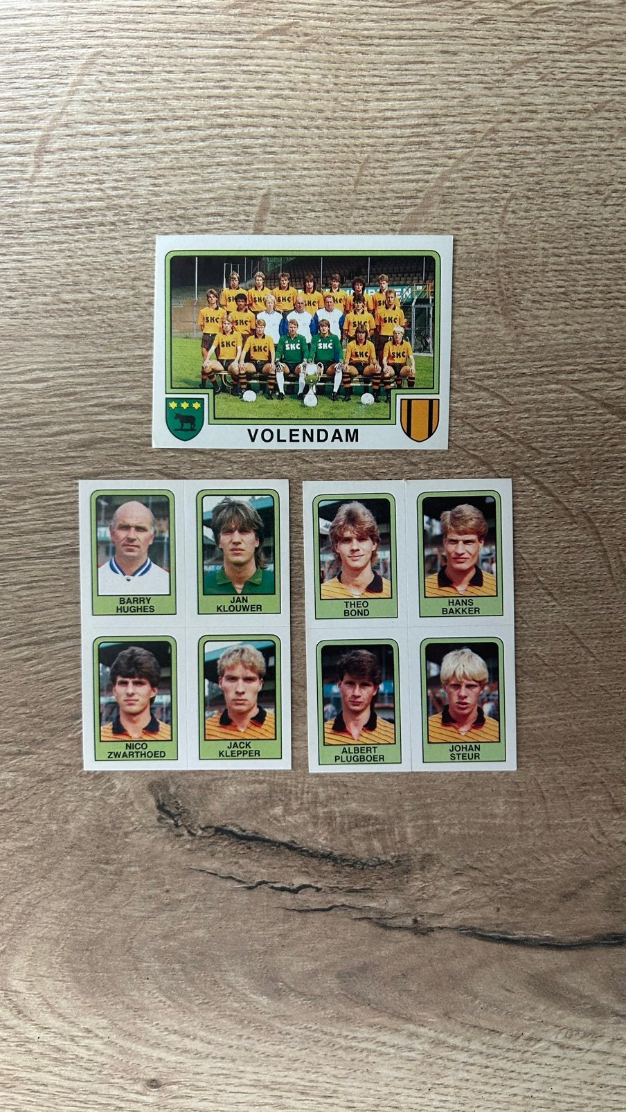 Panini Voetbal 86 plaatjes Volendam 3x, Verzenden, Zo goed als nieuw