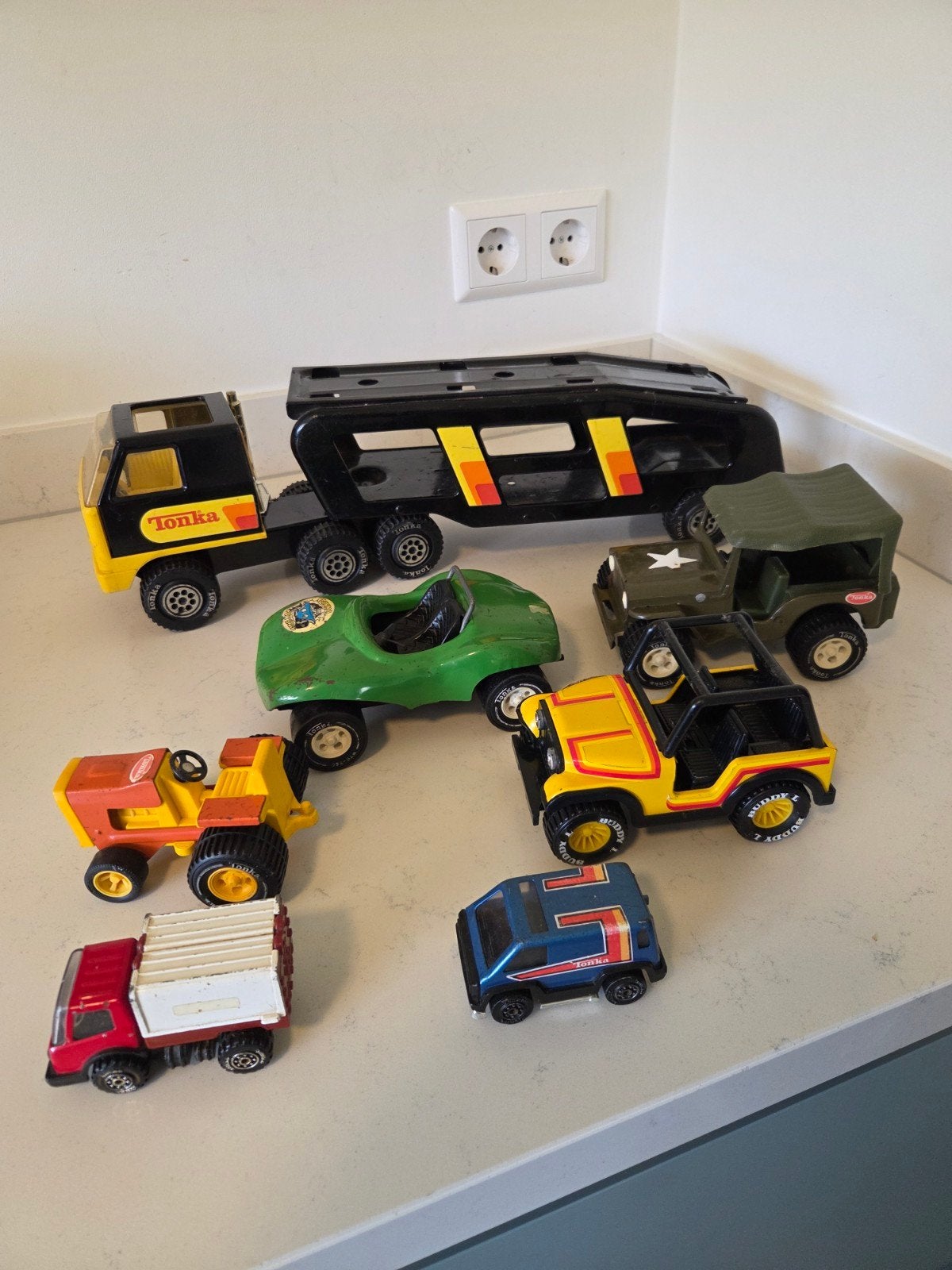 Tonka speelgoedauto's en vrachtwagens - Goede staat, Verzamelen, Speelgoed, Ophalen of Verzenden, Gebruikt