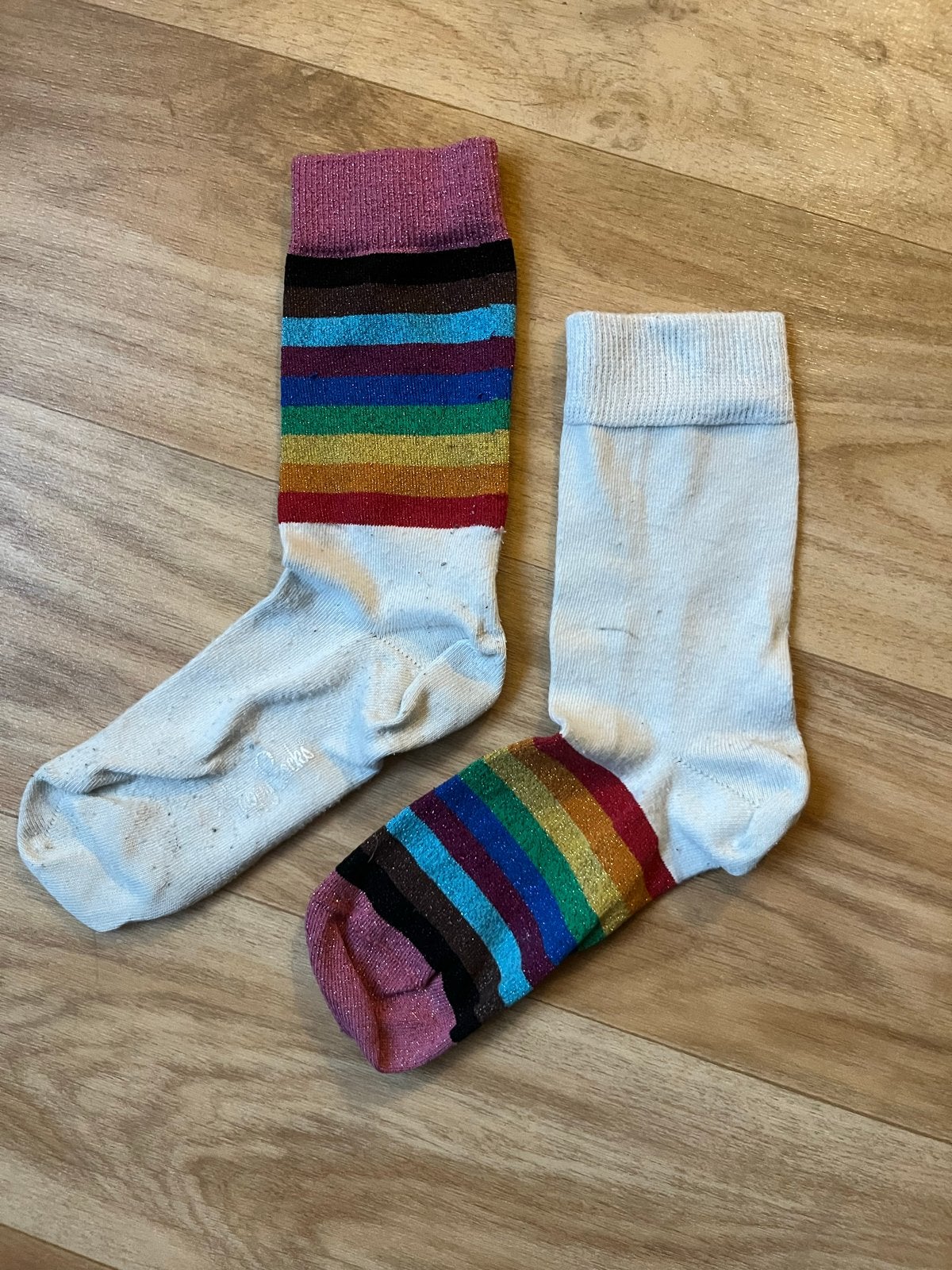 Happy Socks Pride Glitter Regenboog Sokken Maat 36-38, Sokken en Kniesokken, Overige kleuren, Maat 35 t/m 38, Ophalen of Verzenden