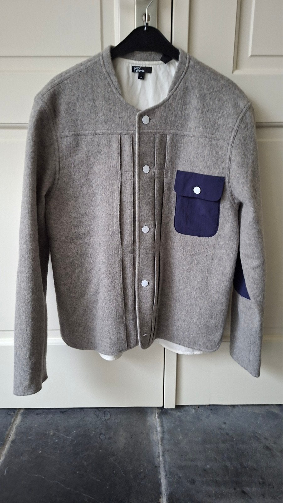 Vintage Levi's Californië Trucker Insignia  jacket, Ophalen, Zo goed als nieuw, Grijs