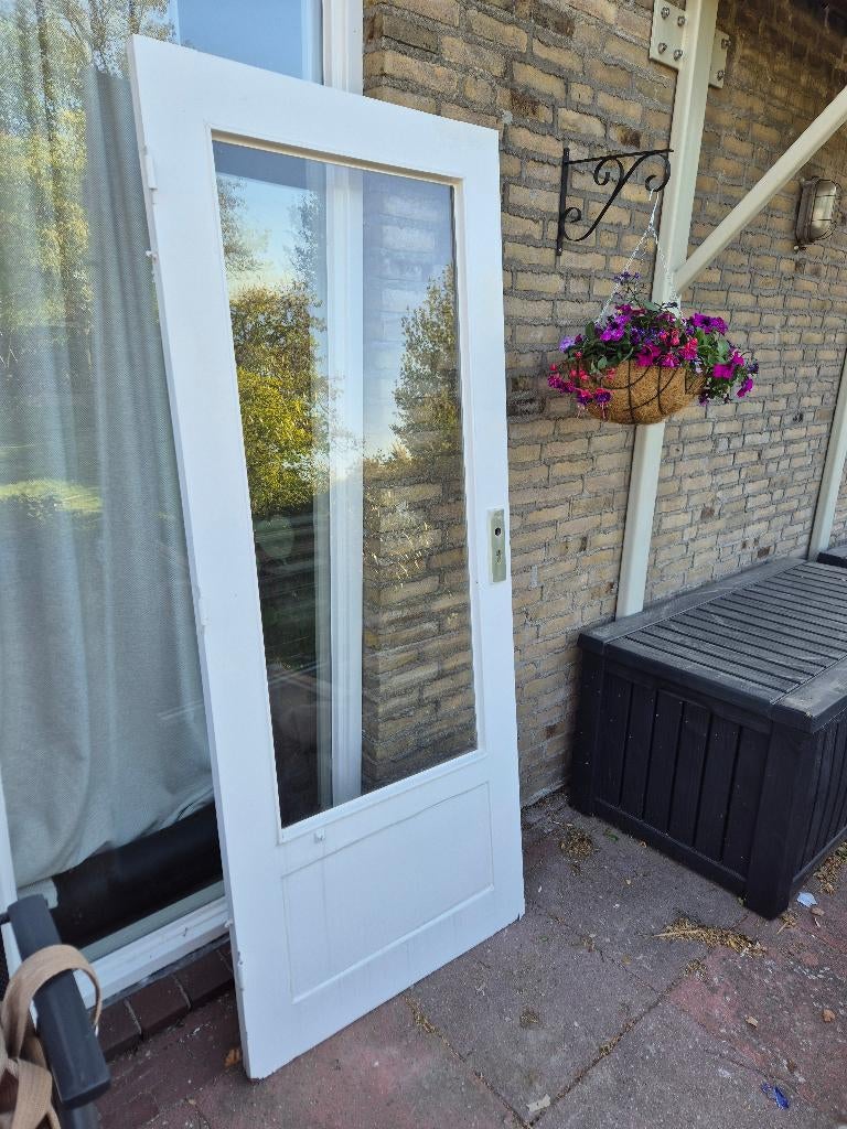 Balkondeur buitendeur achterdeur 83 x 201, Doe-het-zelf en Verbouw, Ophalen, Gebruikt, 80 tot 100 cm, Buitendeur