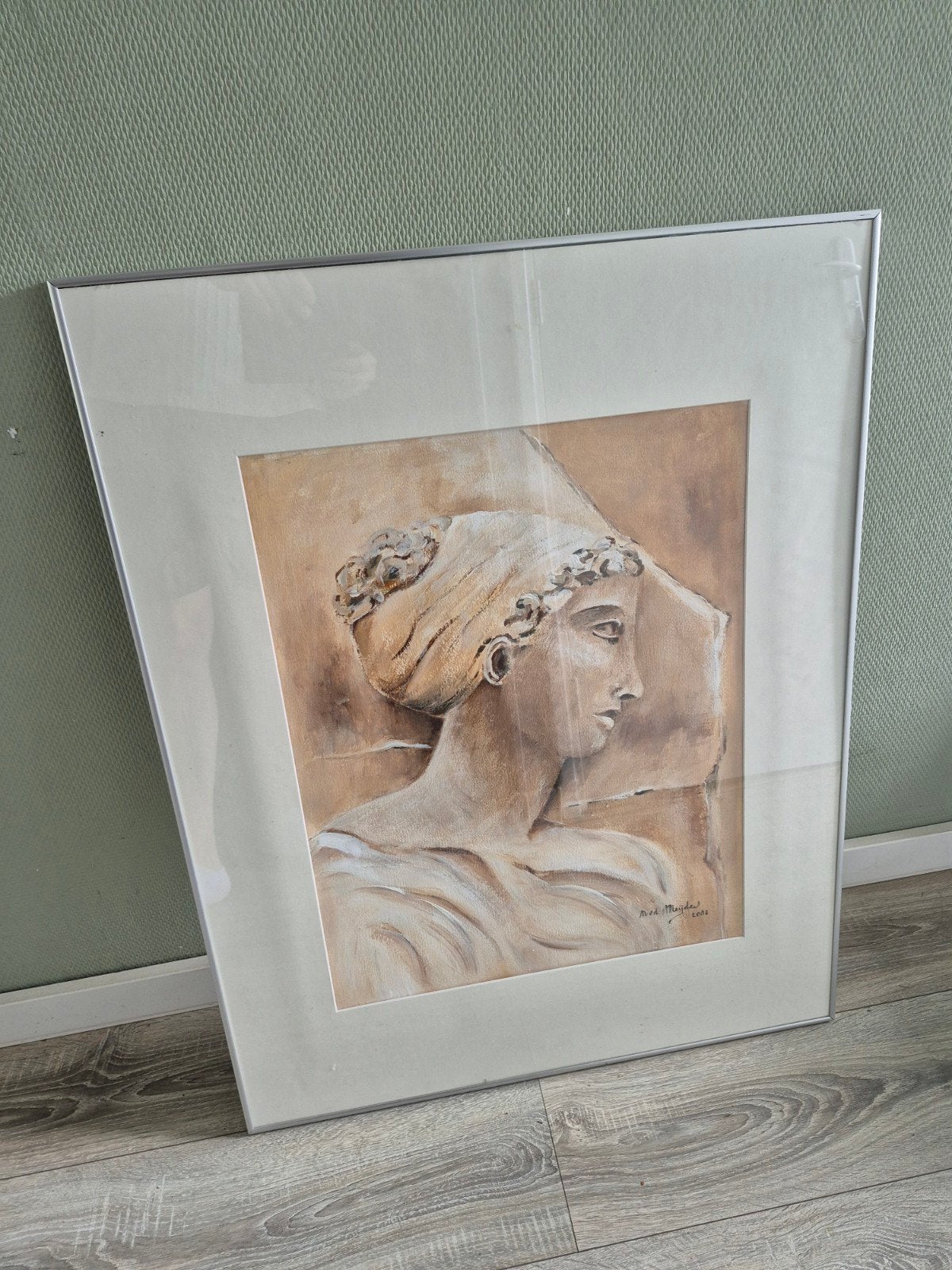 Klassiek Portret van Vrouw - Griekse godin, Ophalen of Verzenden