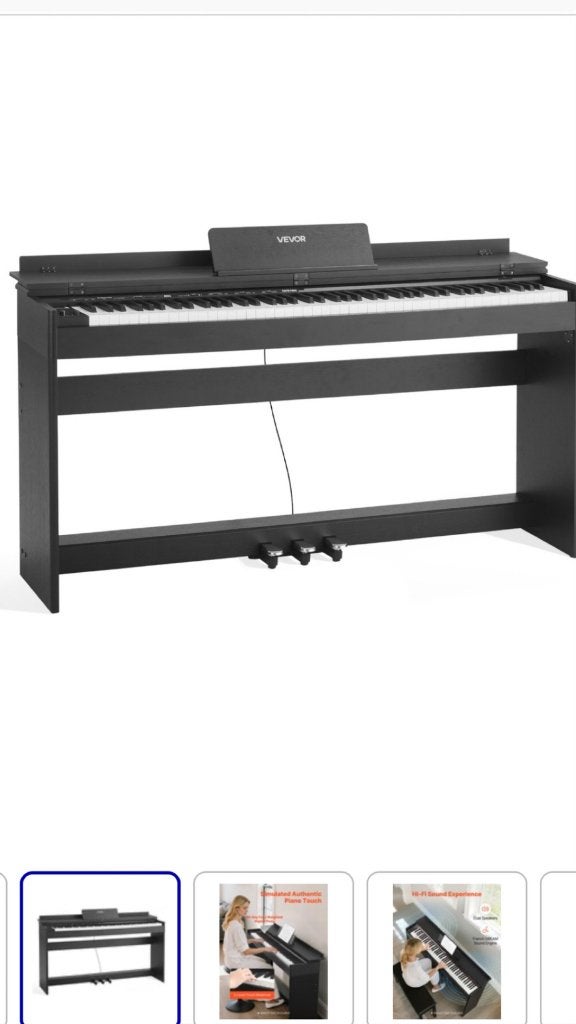 Piano, Muziek en Instrumenten, Piano's, Ophalen, Nieuw, Zwart