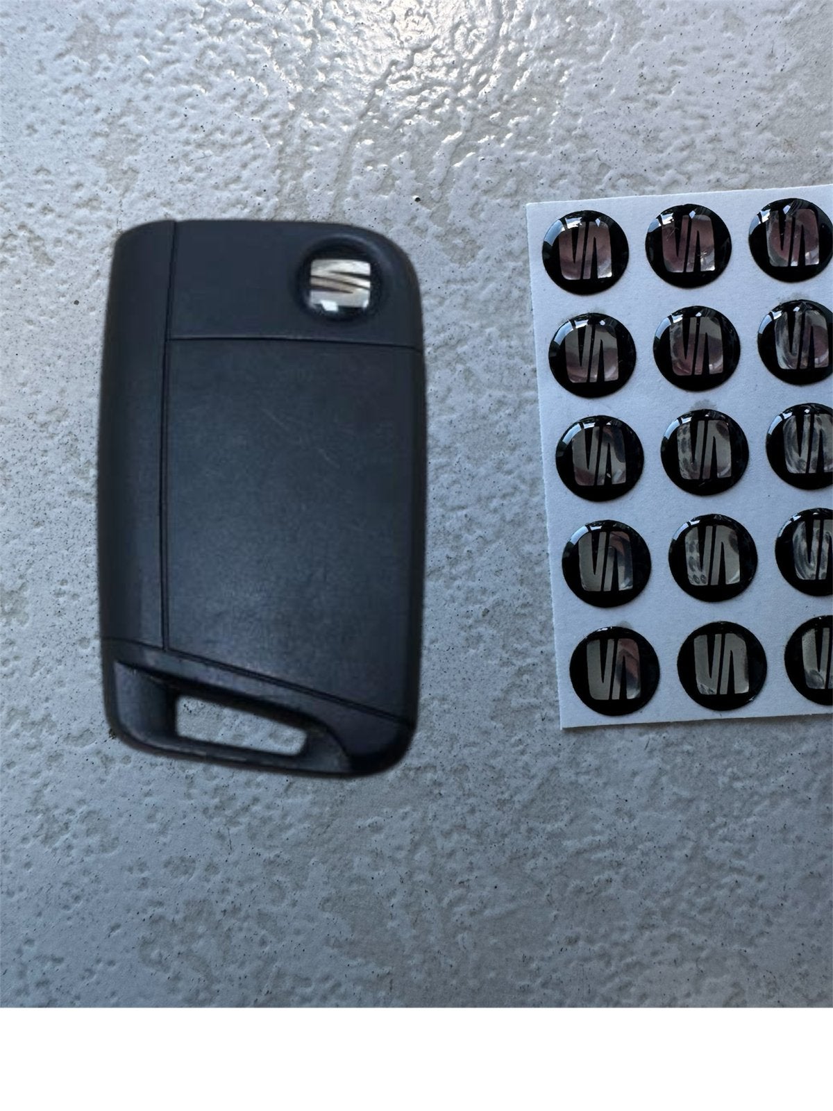 Nieuwe Seat sleutel sticker logo embleem, Ophalen of Verzenden