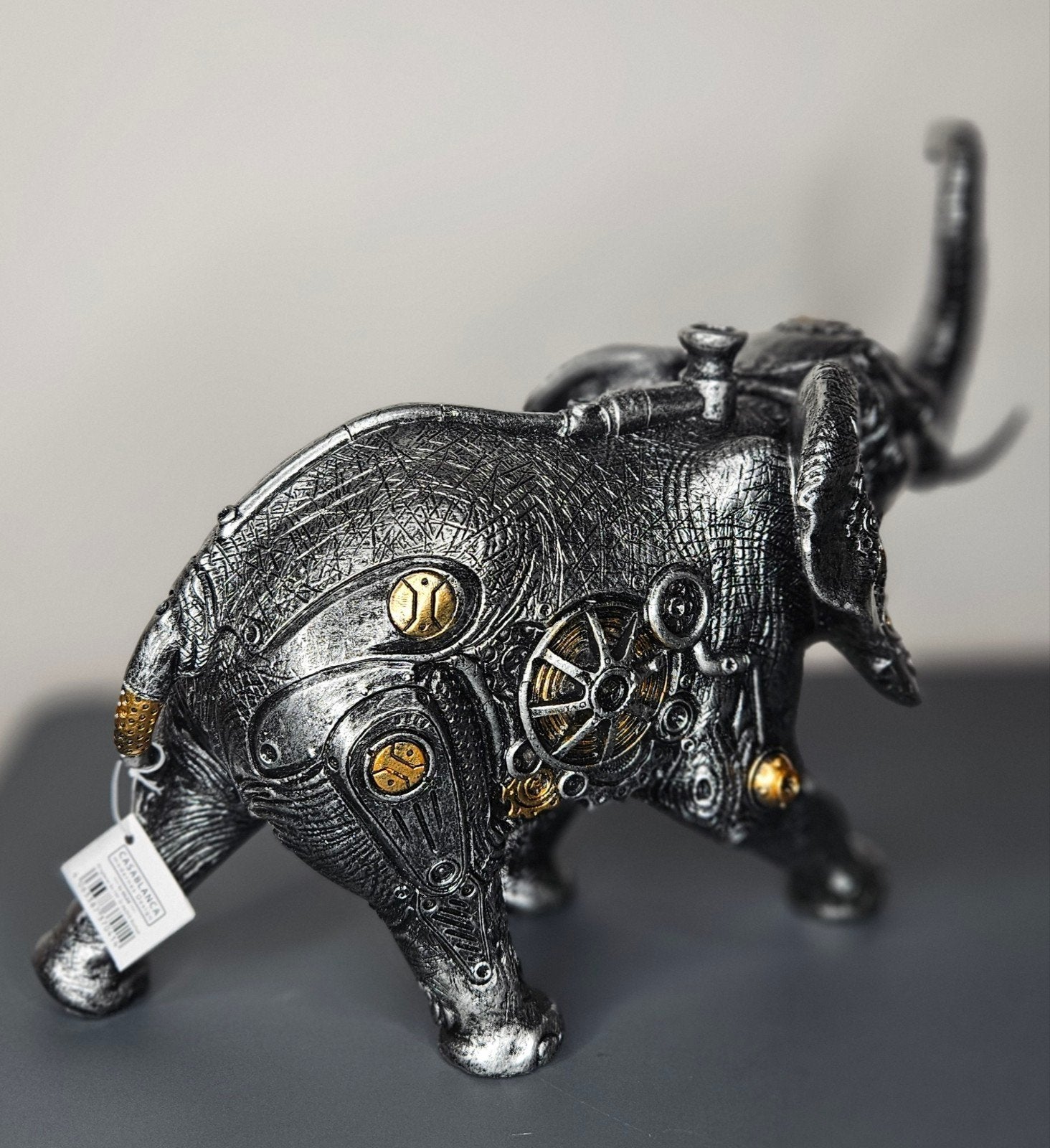 Beeldje, Steampunk "Olifant" H.23cm, Ophalen of Verzenden, Nieuw, Dier