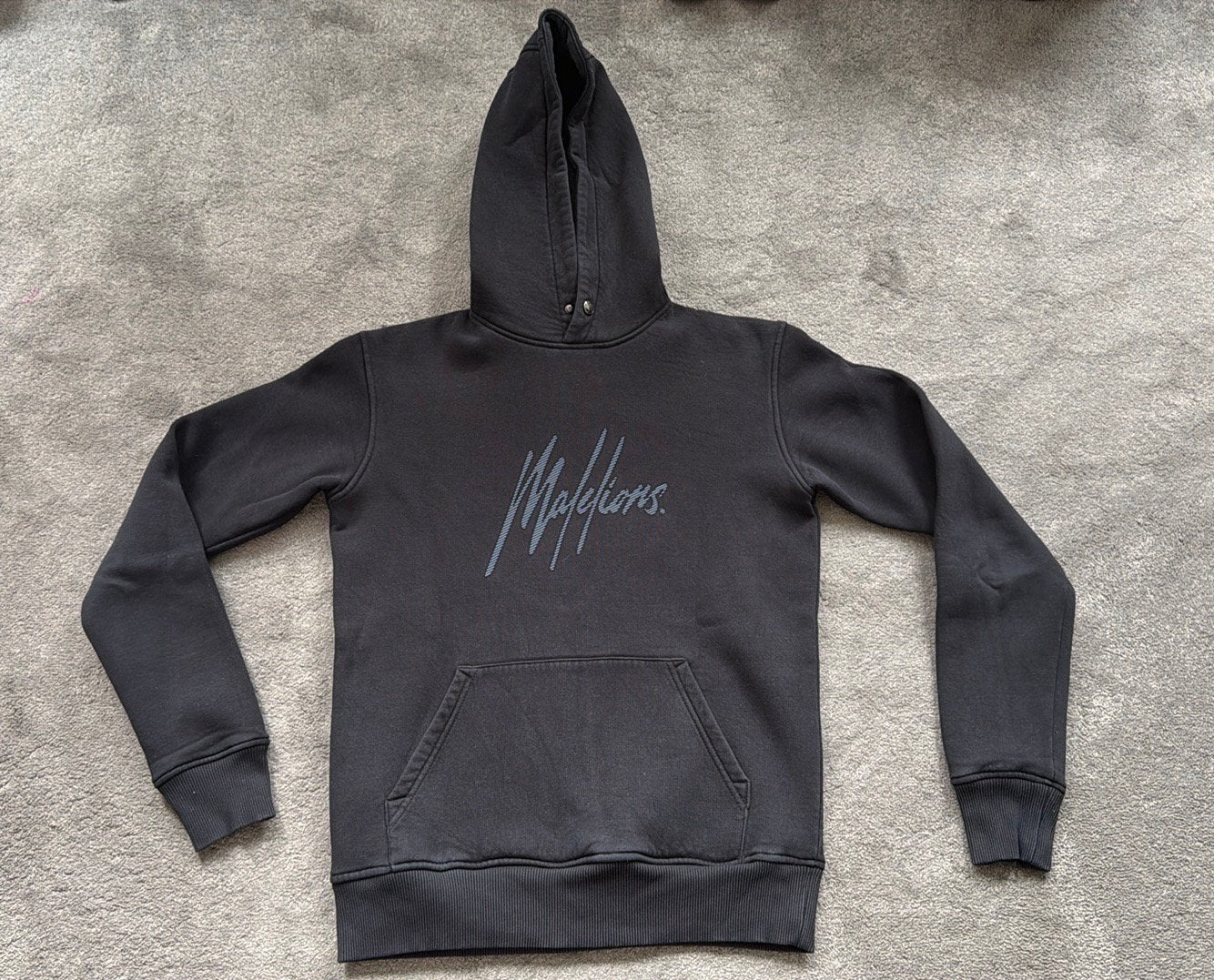 Hoodie Malelions zwart mt XS, Ophalen of Verzenden, Zo goed als nieuw, Maat 46 (S) of kleiner, Zwart