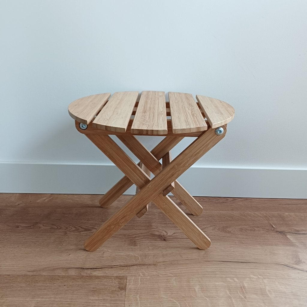 Plantentafeltje / bijzettafeltje / klaptafeltje, Ophalen of Verzenden, Zo goed als nieuw, Hout, Scandinavisch