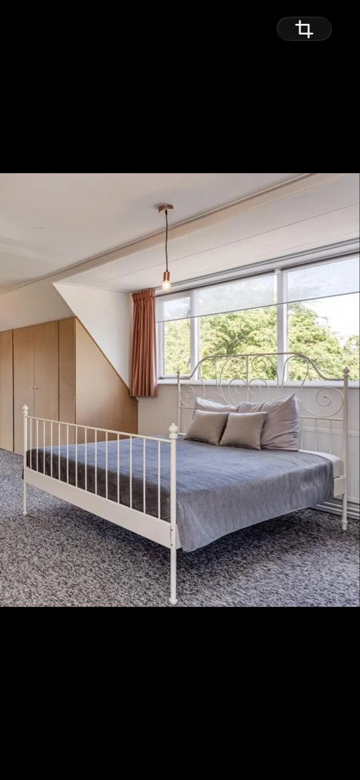 IKEA Leirvik Bed 160x200 wit met lattenbodem en matras, Ophalen, Wit, Tweepersoons, Zo goed als nieuw