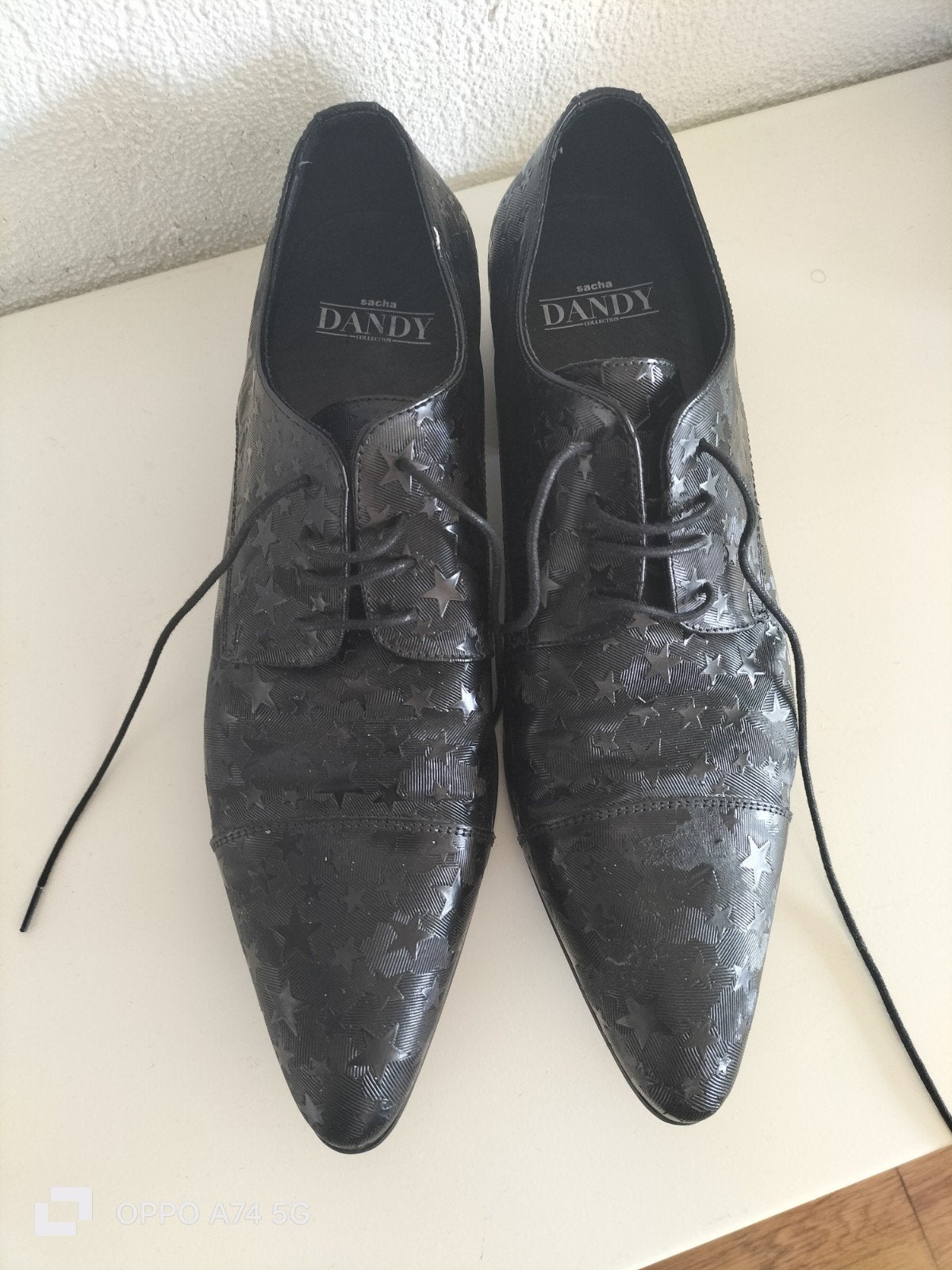 Sacha Dandy Glimmende Nette Schoenen Maat 44, Zwart, Ophalen of Verzenden, Sacha Dandy, Gedragen