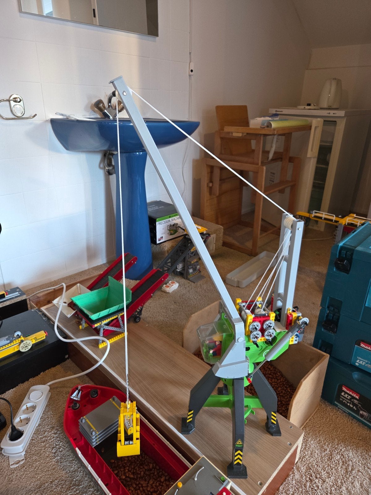 Radiografische havenkraan met grijper, Ophalen of Verzenden, Nieuw
