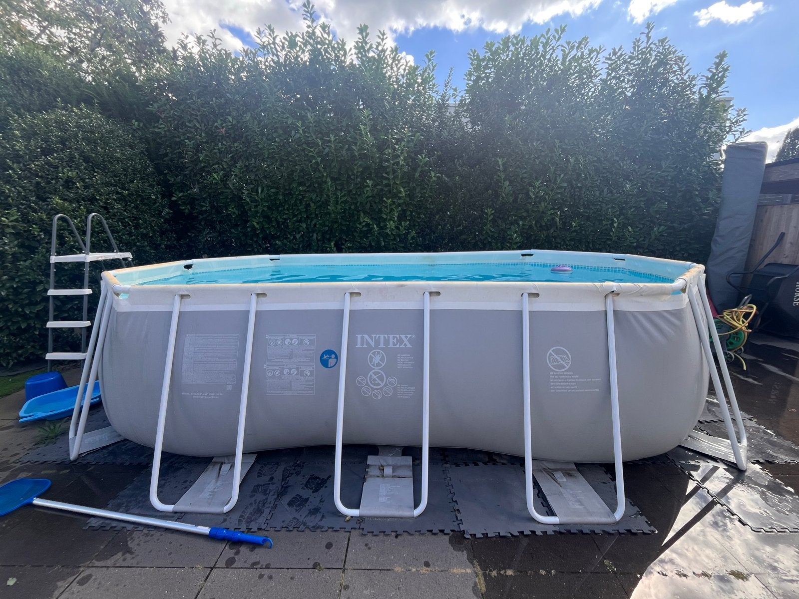 Intex Zwembad (503x274x122cm) met Pomp en Robotstofzuiger, 120 cm of meer, Gebruikt, 200 tot 300 cm, Ophalen of Verzenden