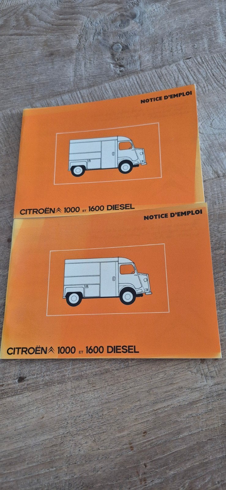 Citroën 1000/1600 Diesel Gebruikershandleiding Franstalig, Ophalen of Verzenden