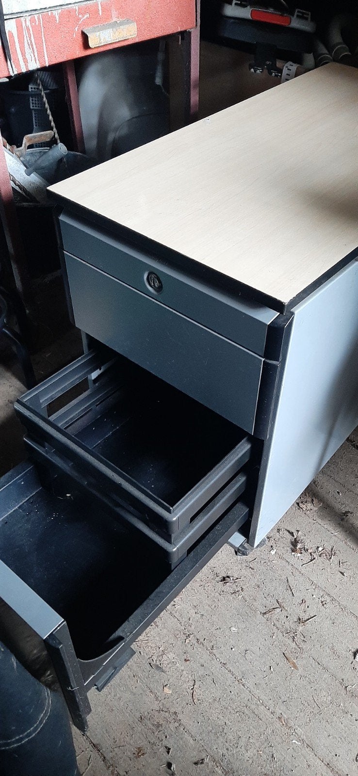 Gispen ladeblok, Huis en Inrichting, Kasten | Roldeurkasten en Archiefkasten, Ophalen, Metaal, Minder dan 50 cm, Minder dan 100 cm