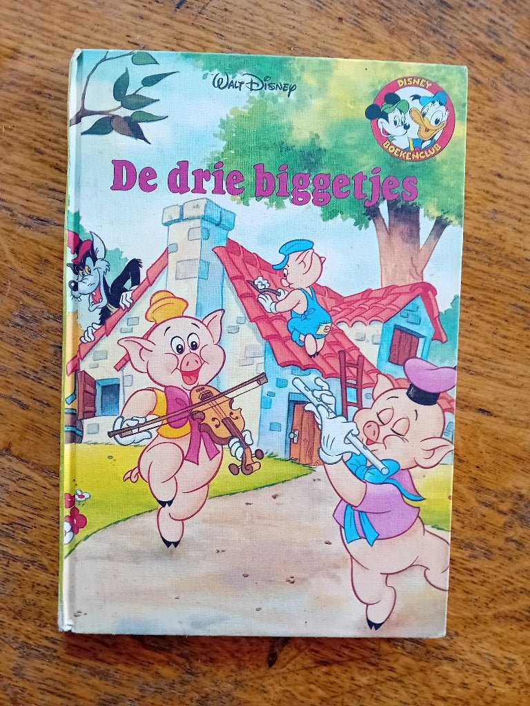 Disney Boekenclub boekje De drie biggetjes, Ophalen of Verzenden, Overige figuren, Gebruikt, Beeldje of Figuurtje
