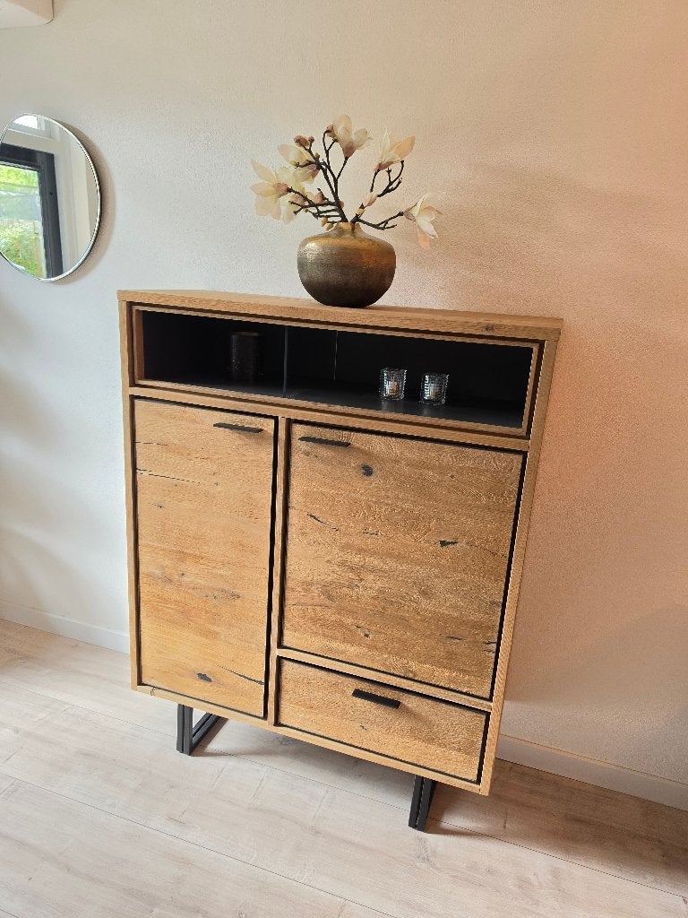 Highboard Denmark van XOOON – zeer nette staat, Ophalen, 100 tot 150 cm, 100 tot 150 cm, Met lade(s)