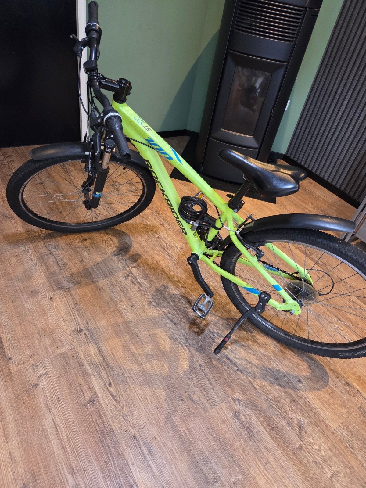 Rockrider ST100 mountainbike 26 inch neon geel, Fietsen en Brommers, Fietsen | Crossfietsen en BMX, Ophalen, 24 inch of meer, Gebruikt