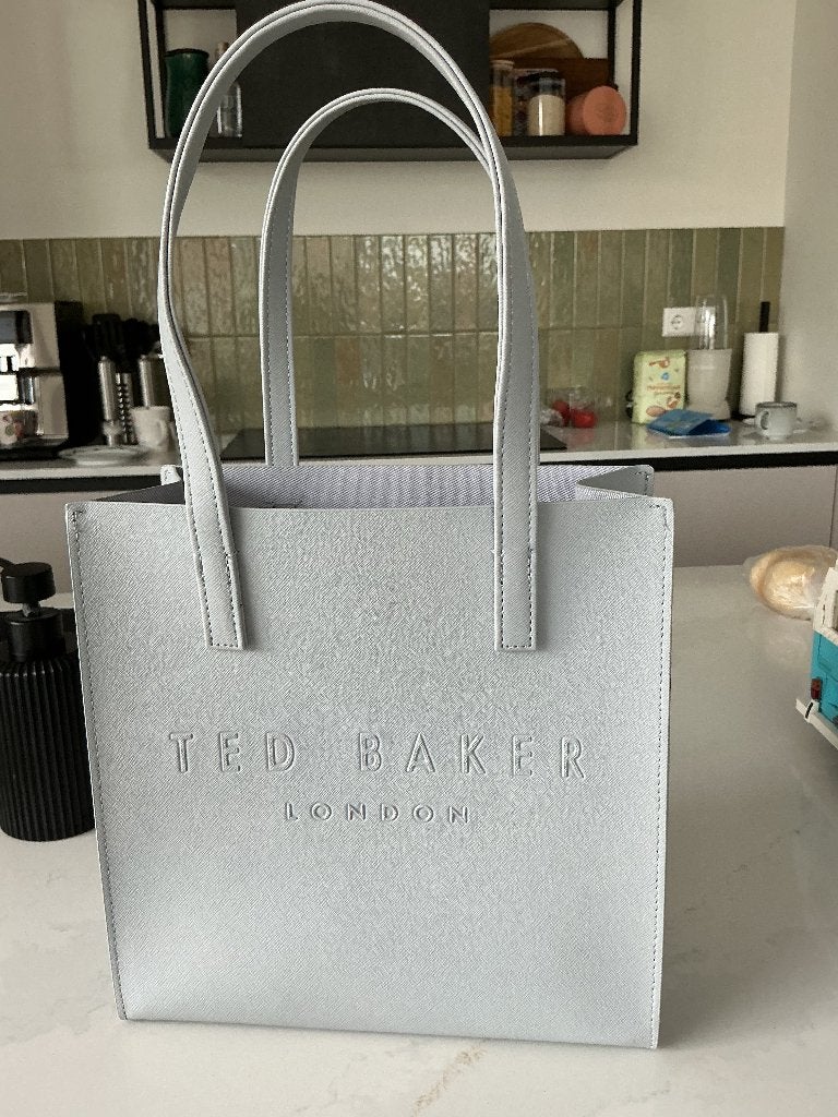 Ted Baker London tas, Sieraden, Tassen en Uiterlijk, Tassen | Damestassen, Ophalen, Zo goed als nieuw, Grijs, Handtas