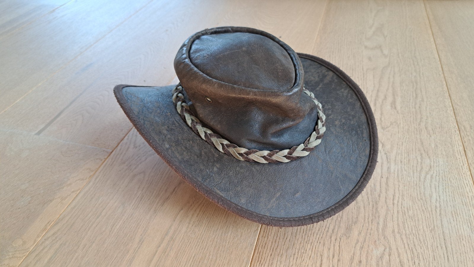 Barmah Hats Squishy Kangaroo Leren Hoed - Medium, Ophalen, Gedragen, Barmah Hats, Hoed
