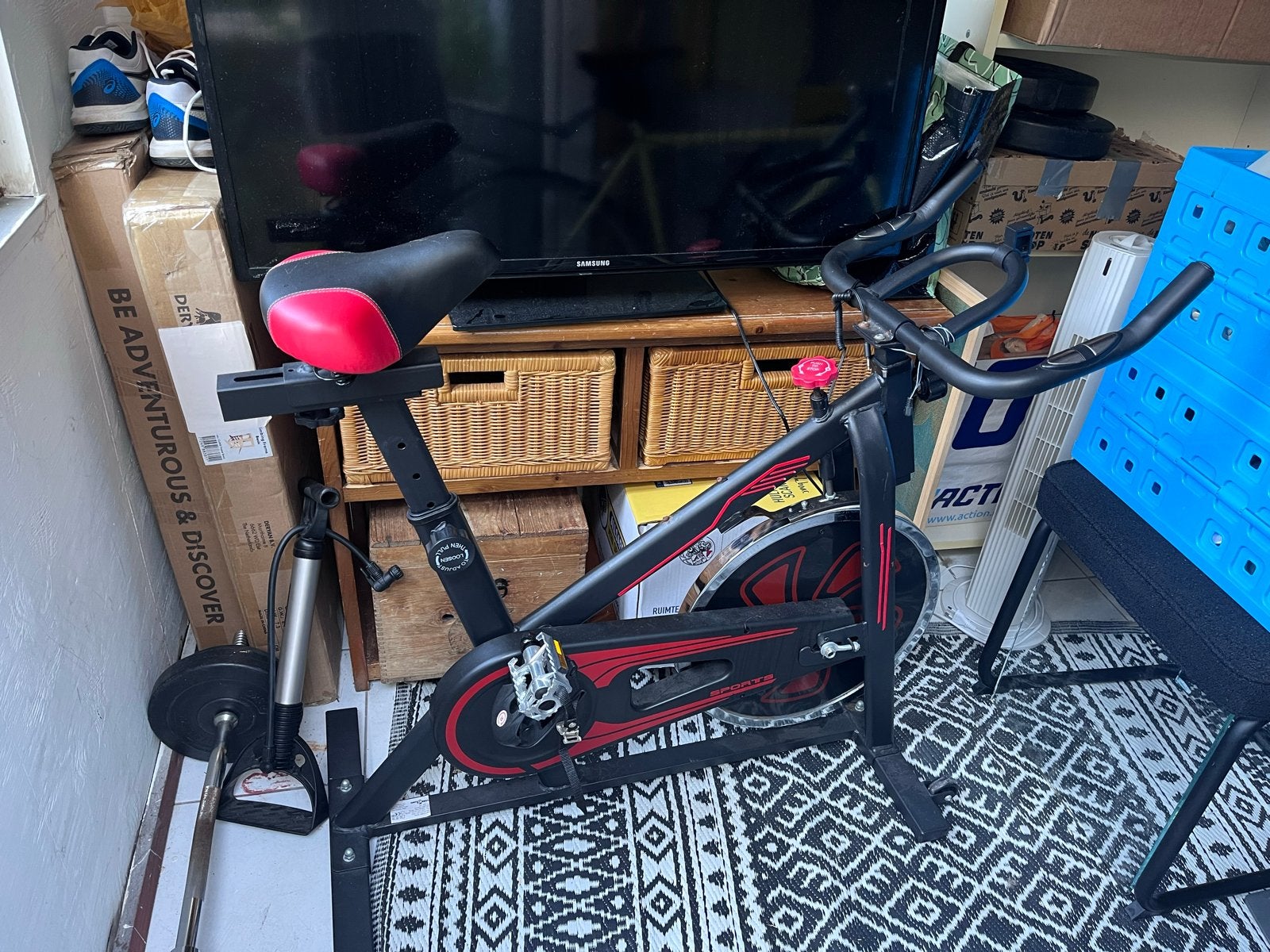 Gratis Spinningfiets - Snel Ophalen!, Ophalen, Gebruikt, Spinningfiets, Metaal