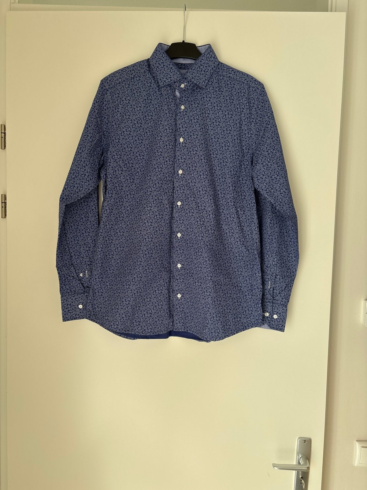 Ciao Ragazzi Blauw Paisley Overhemd Maat L, Ophalen of Verzenden, Zo goed als nieuw, Blauw, Halswijdte 41/42 (L)