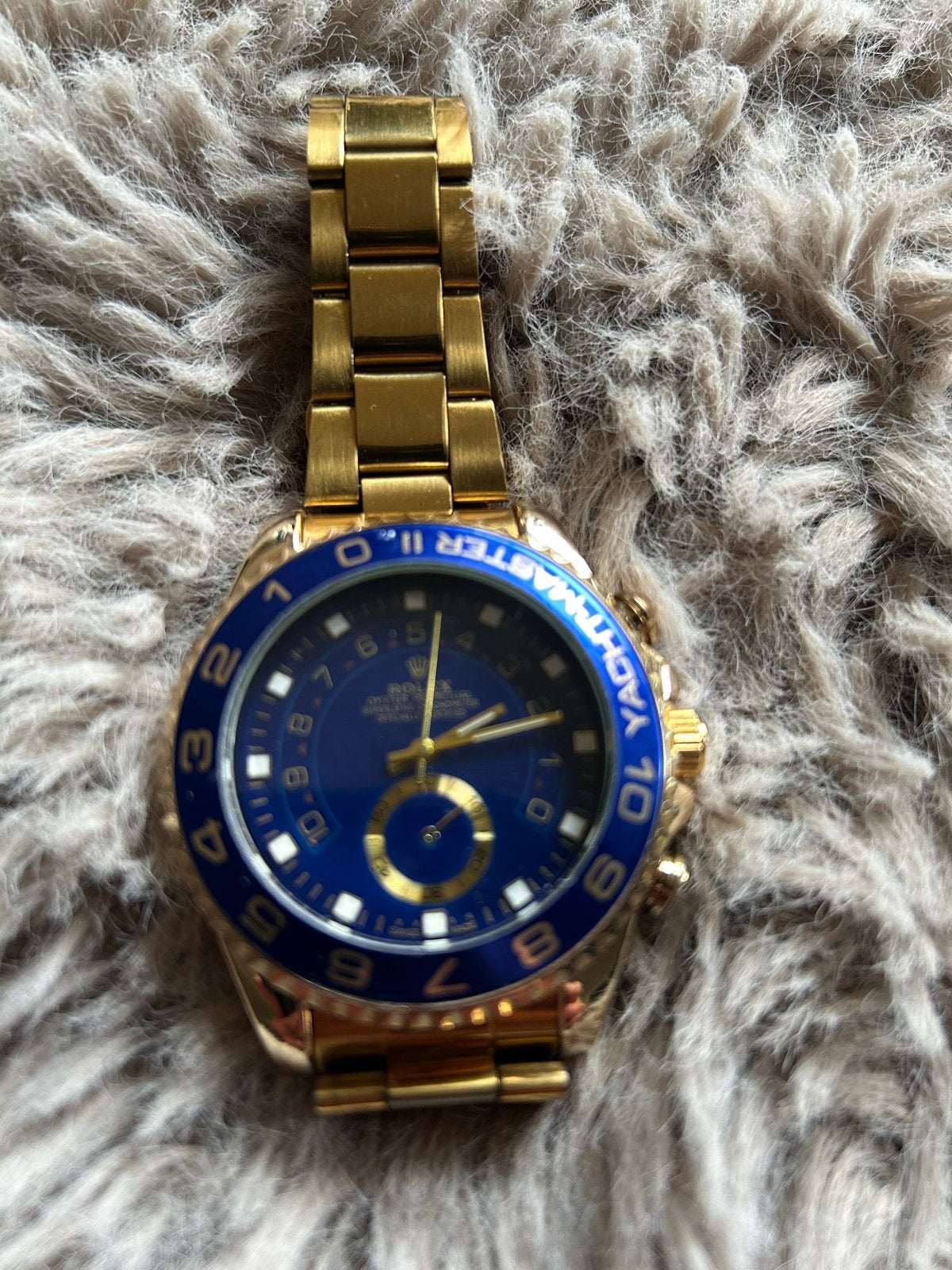 Rolex Yachtmaster II Goud Blauw Horloge, Staal, Rolex, Polshorloge, Nieuw