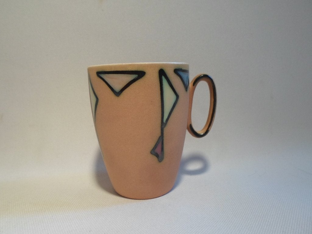 Fifties Koffie Kopje, Ophalen of Verzenden, Zo goed als nieuw, Porselein, Kop en/of schotel