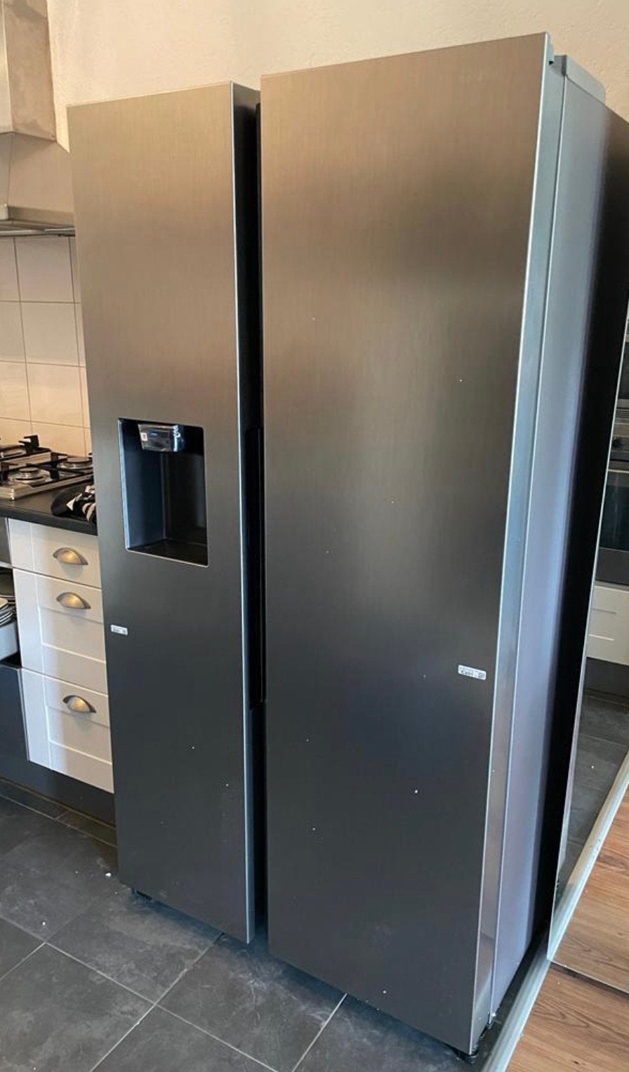 Amerikaanse koelkast Samsung RS68A8521S9, Witgoed en Apparatuur, Koelkasten en IJskasten, Ophalen, 200 liter of meer, 60 cm of meer